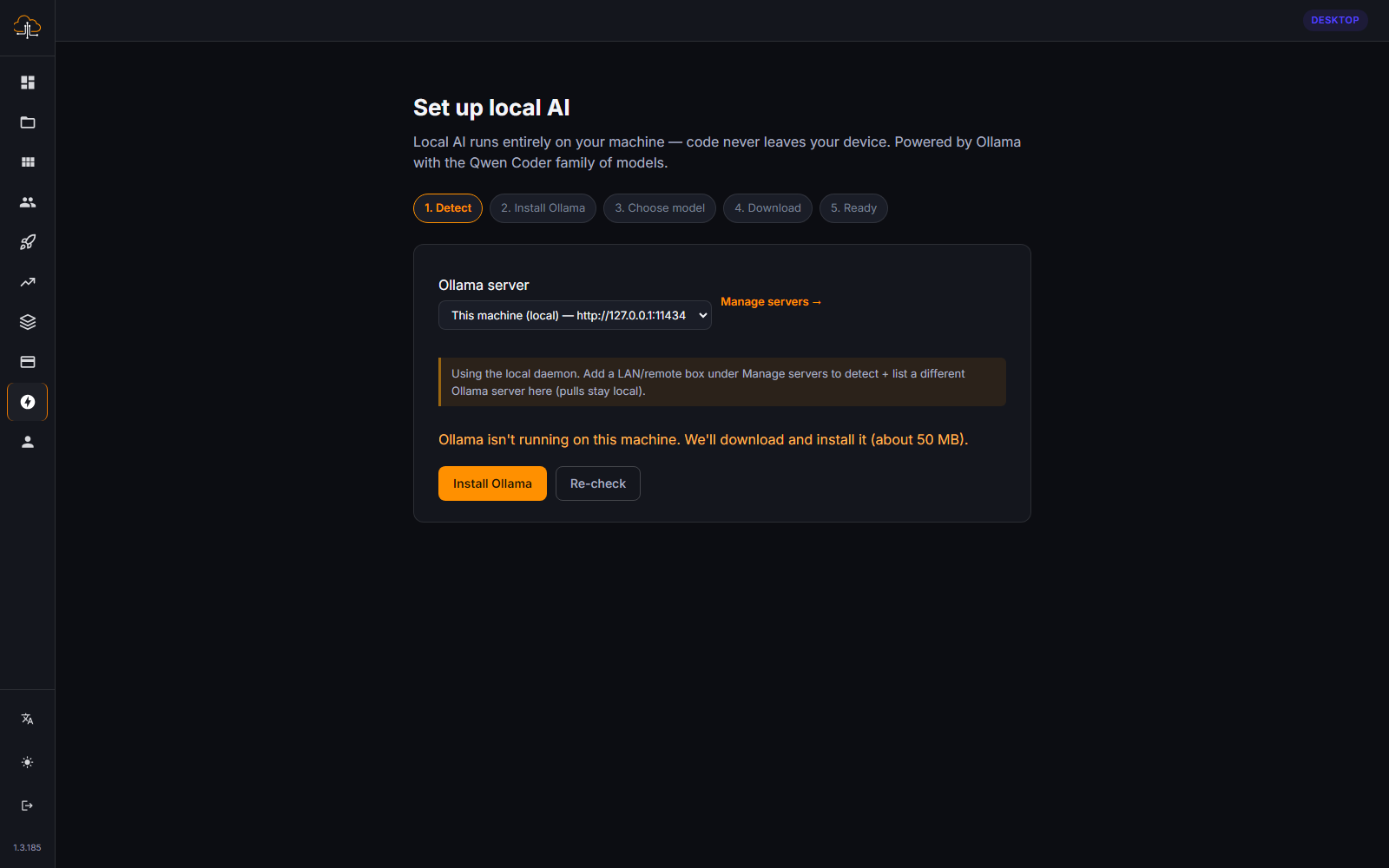 Local AI models